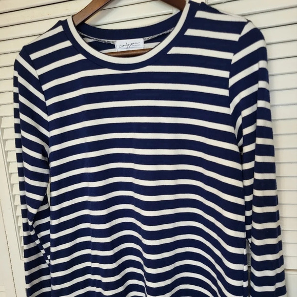 Carly Jean Los Angeles Nautical Striped Long Sleeve Shirt - Picture 2 of 7